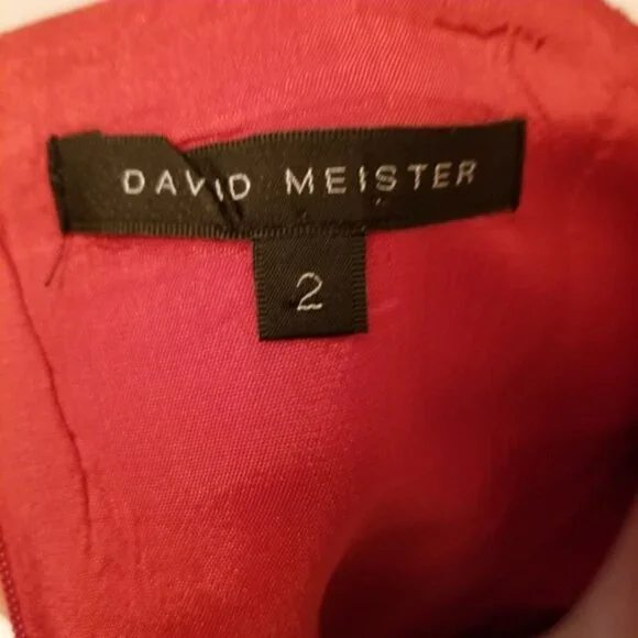 David Meister Red dress (2)